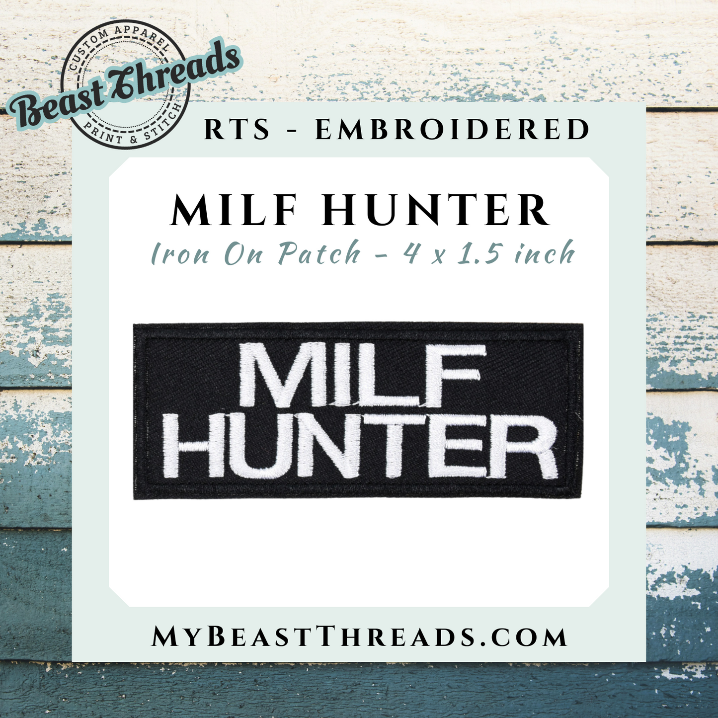 MILF Hunter Embroidered Patch- RTS