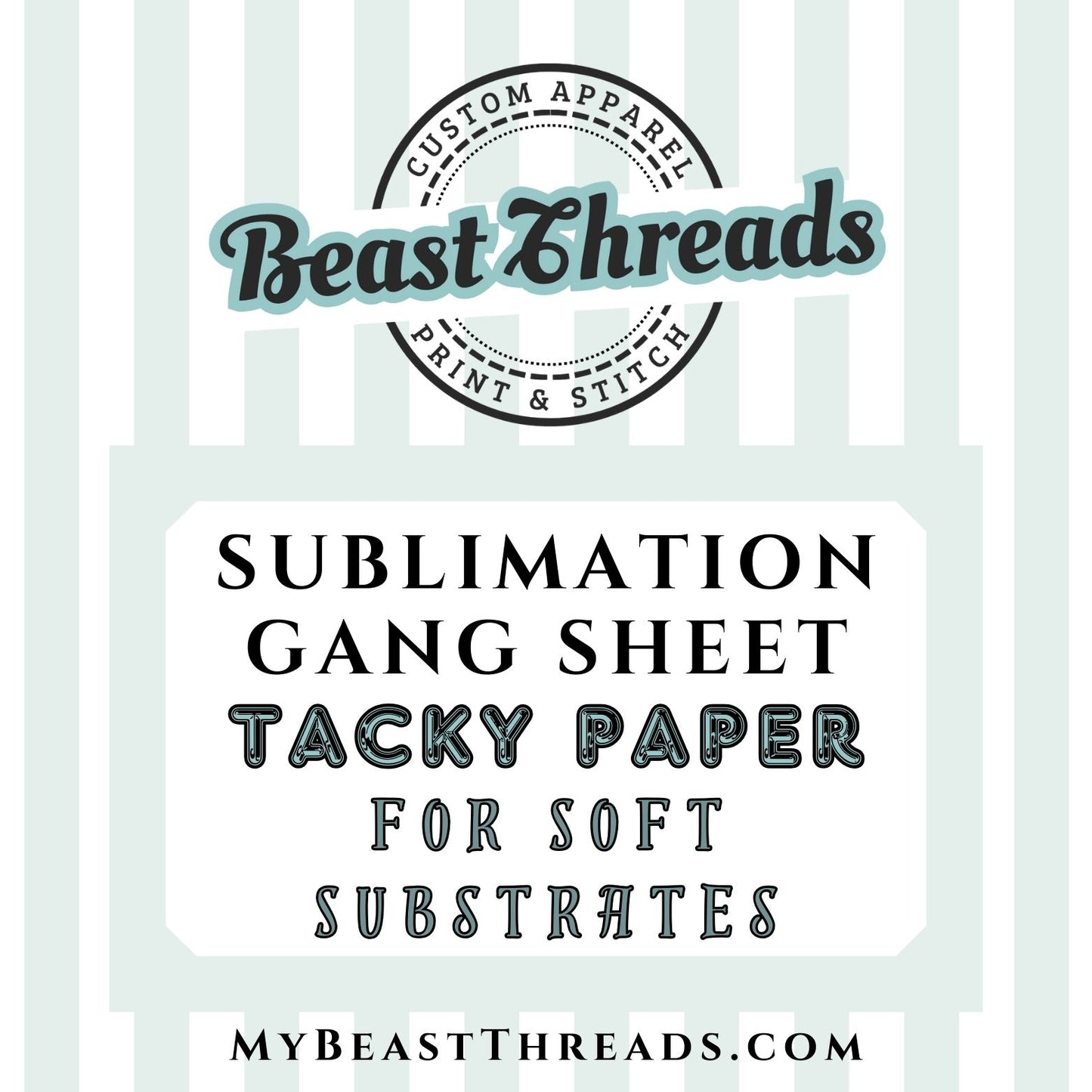 Custom Sublimation Gang Sheet - TACKY - For Soft Substrates!