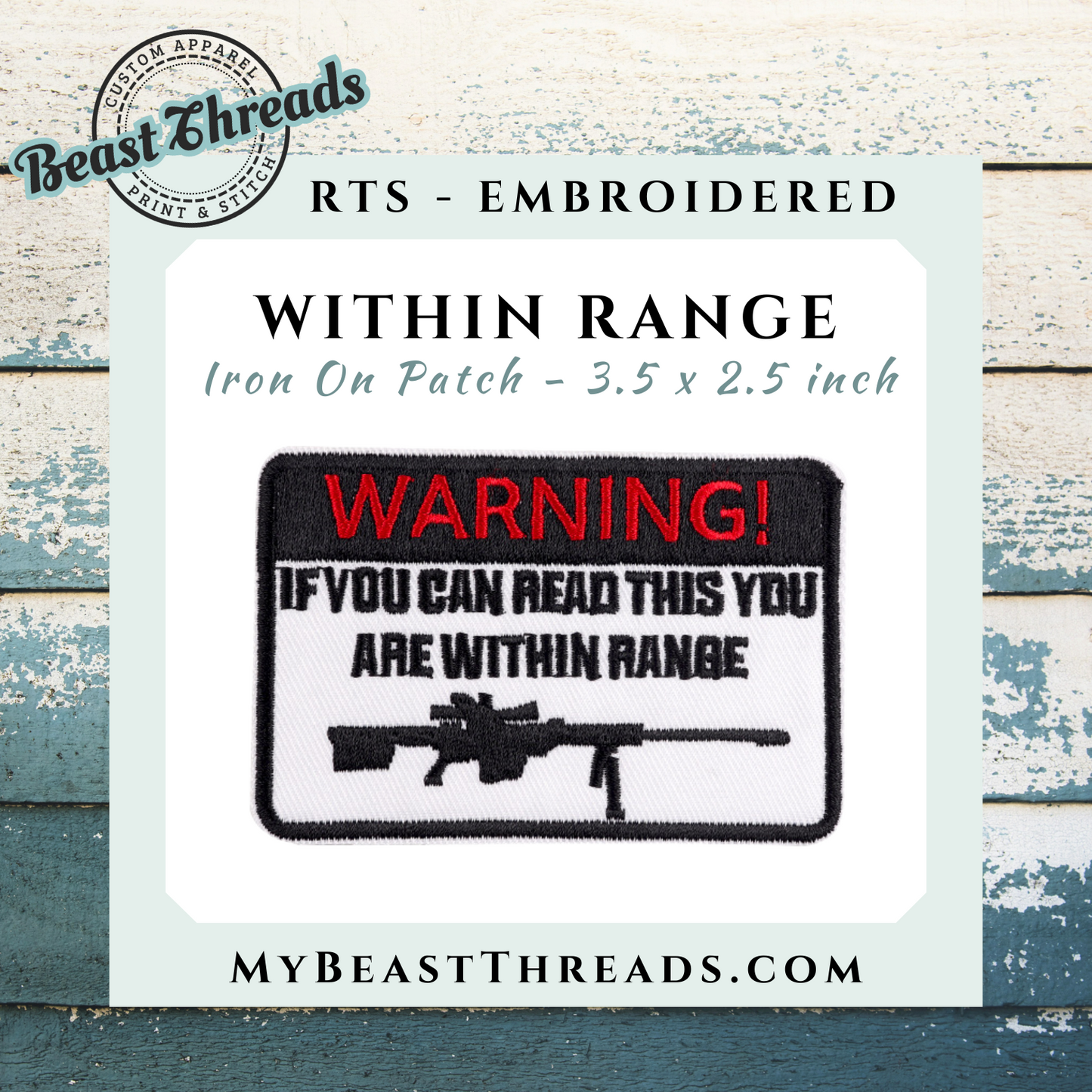 Within Range Embroidered Patch