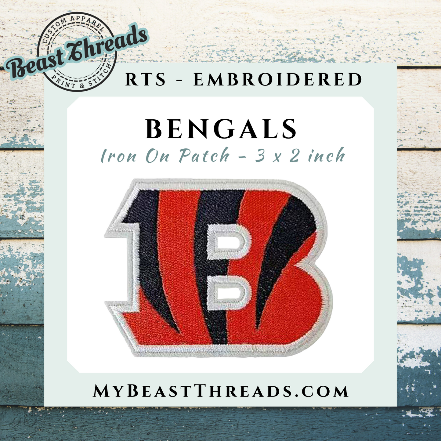 Bengals Embroidered Patch- RTS
