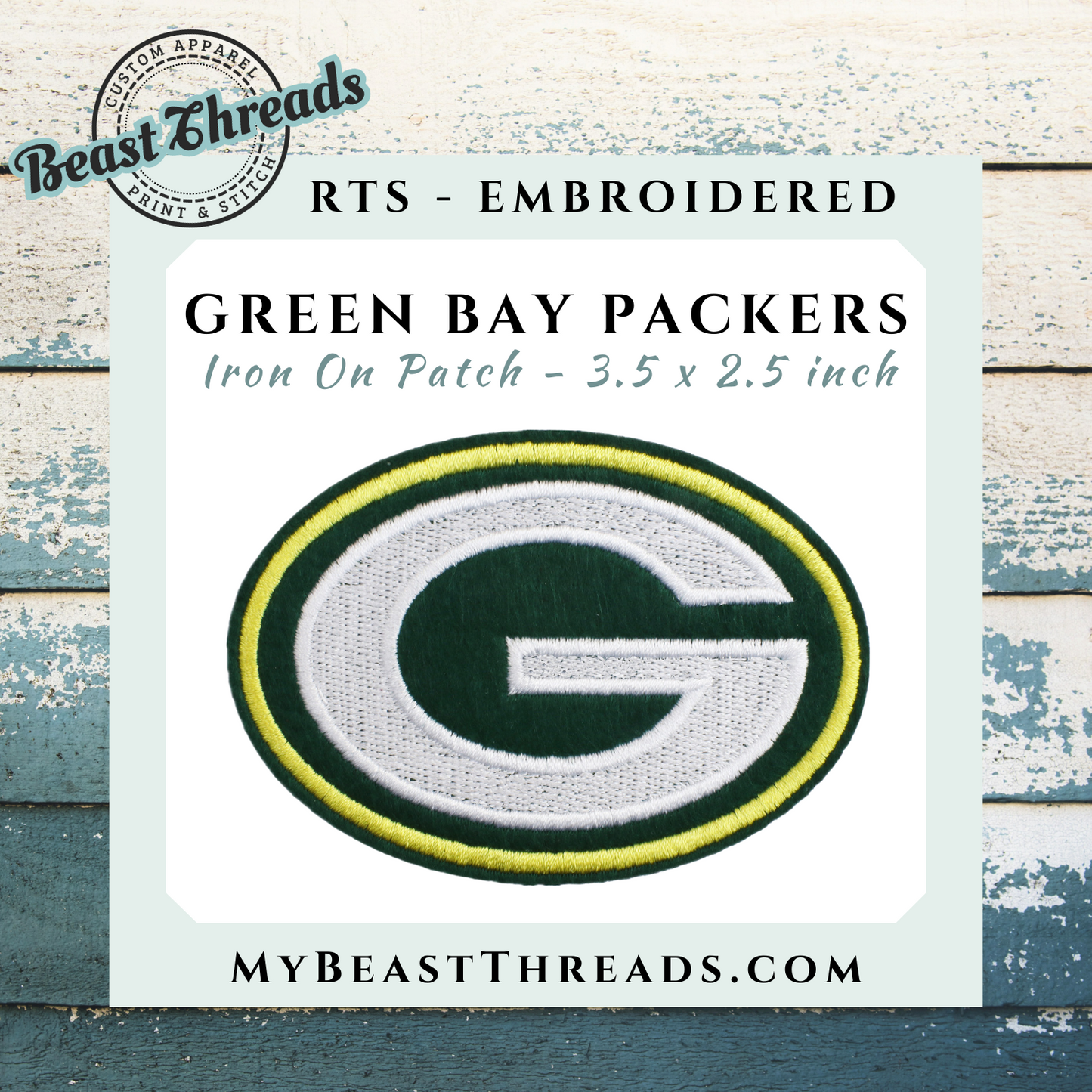 Green Bay Packers Embroidered Patch- RTS