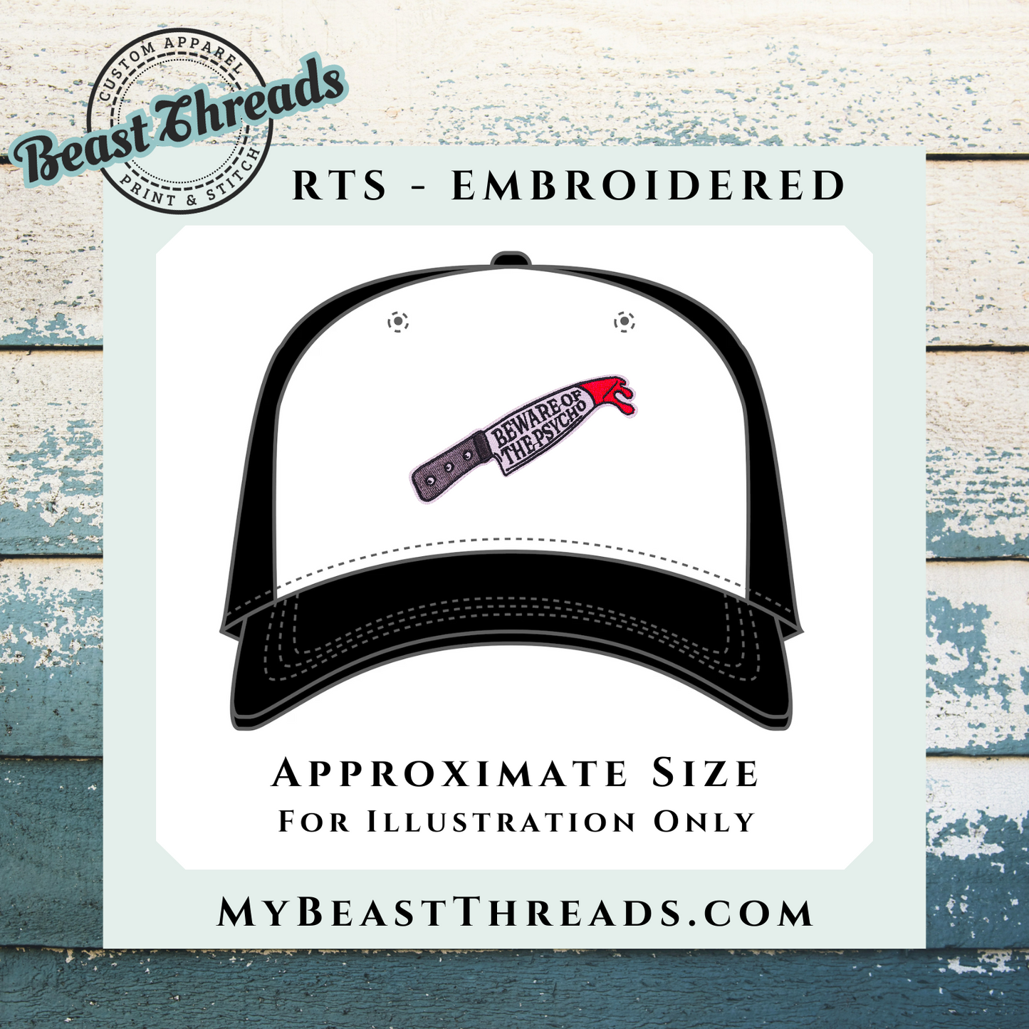 Beware of the Psycho Embroidered Patch - RTS