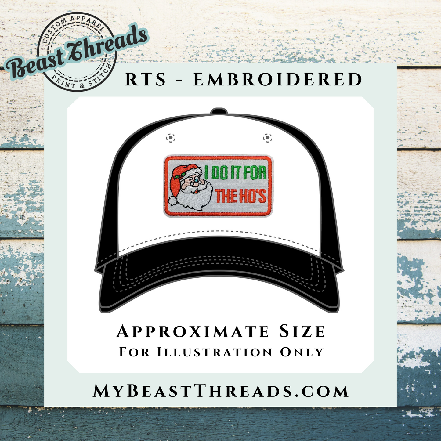 I Do it For the Ho's Embroidered Patch- RTS