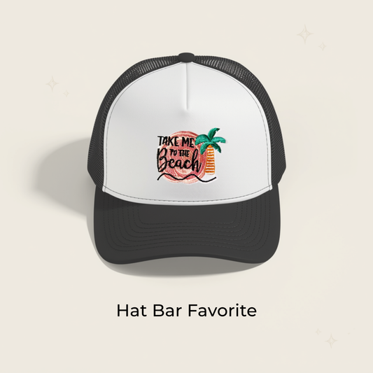 Take Me to The Beach Embroidered Patch
