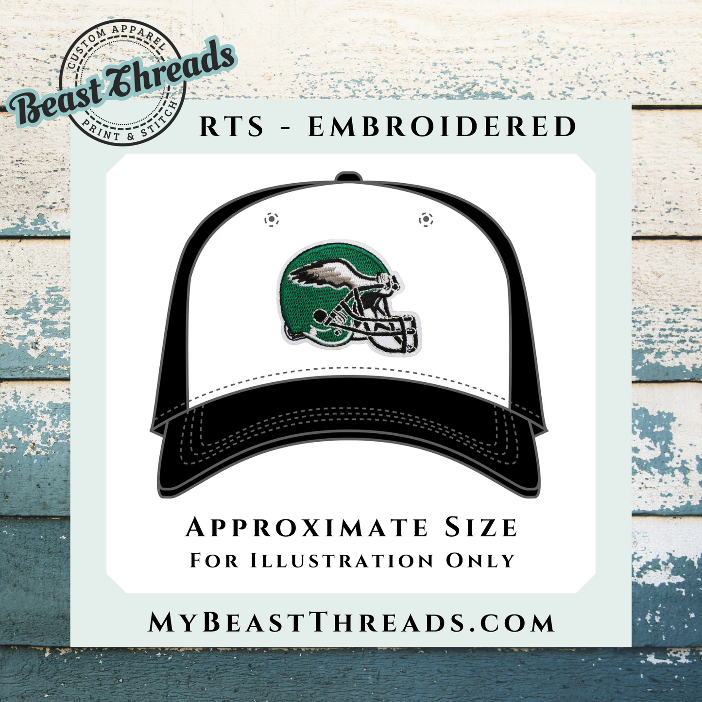 Eagles Helmet Embroidered Patch- RTS
