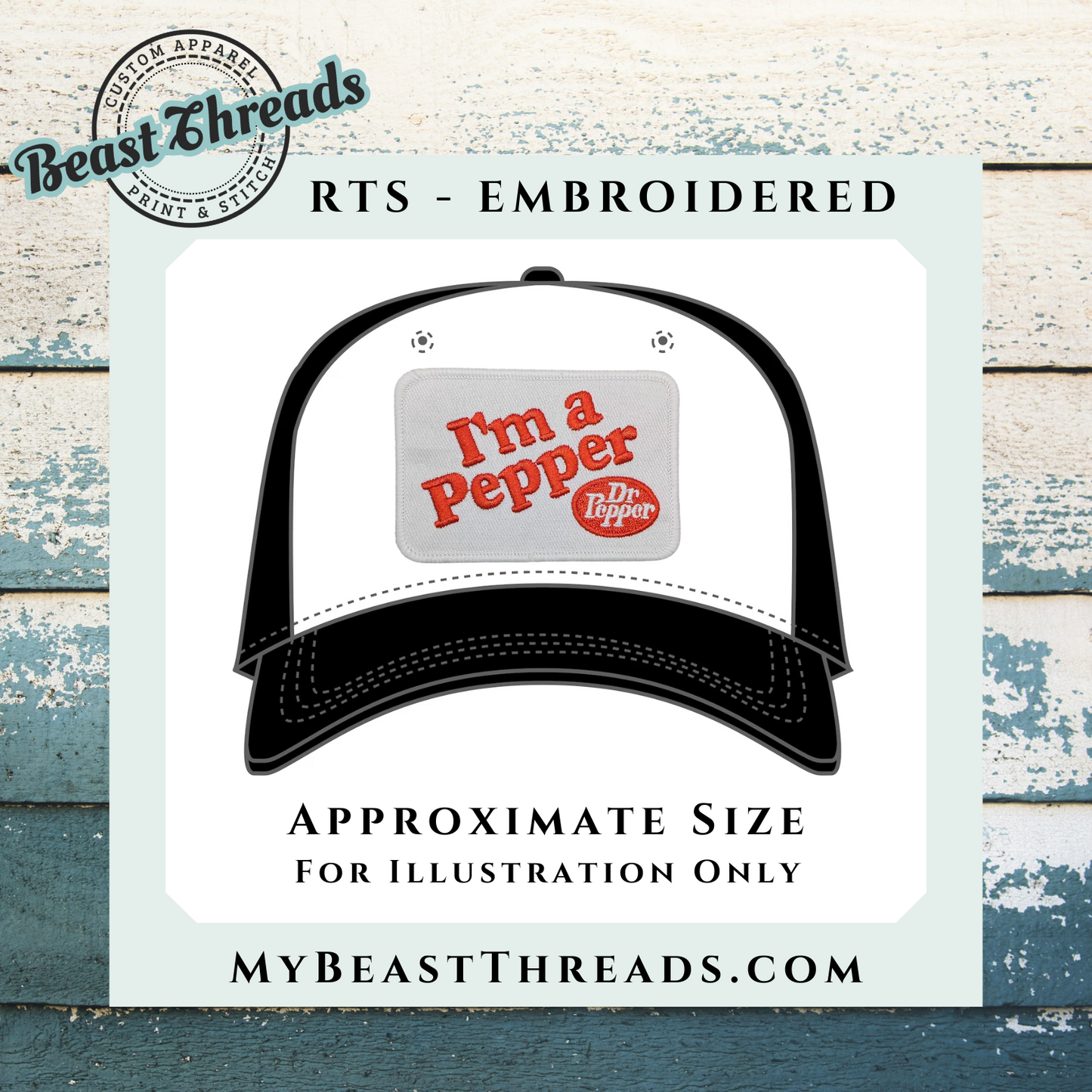 I'm a Pepper Embroidered Patch- RTS