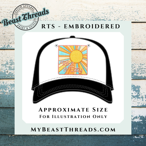 Take It Easy Embroidered Patch - RTS