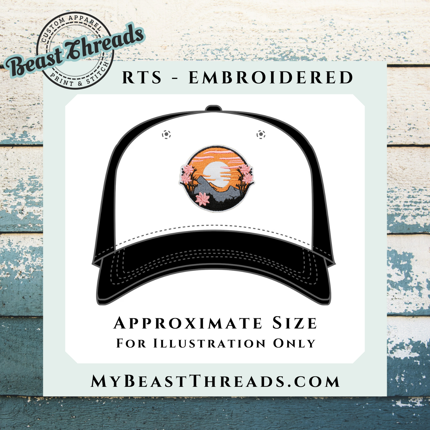 Boho Sunset 2 Embroidered Patch- RTS