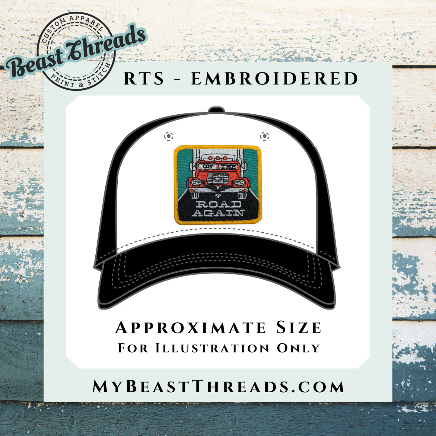 Road Again Embroidered Patch- RTS