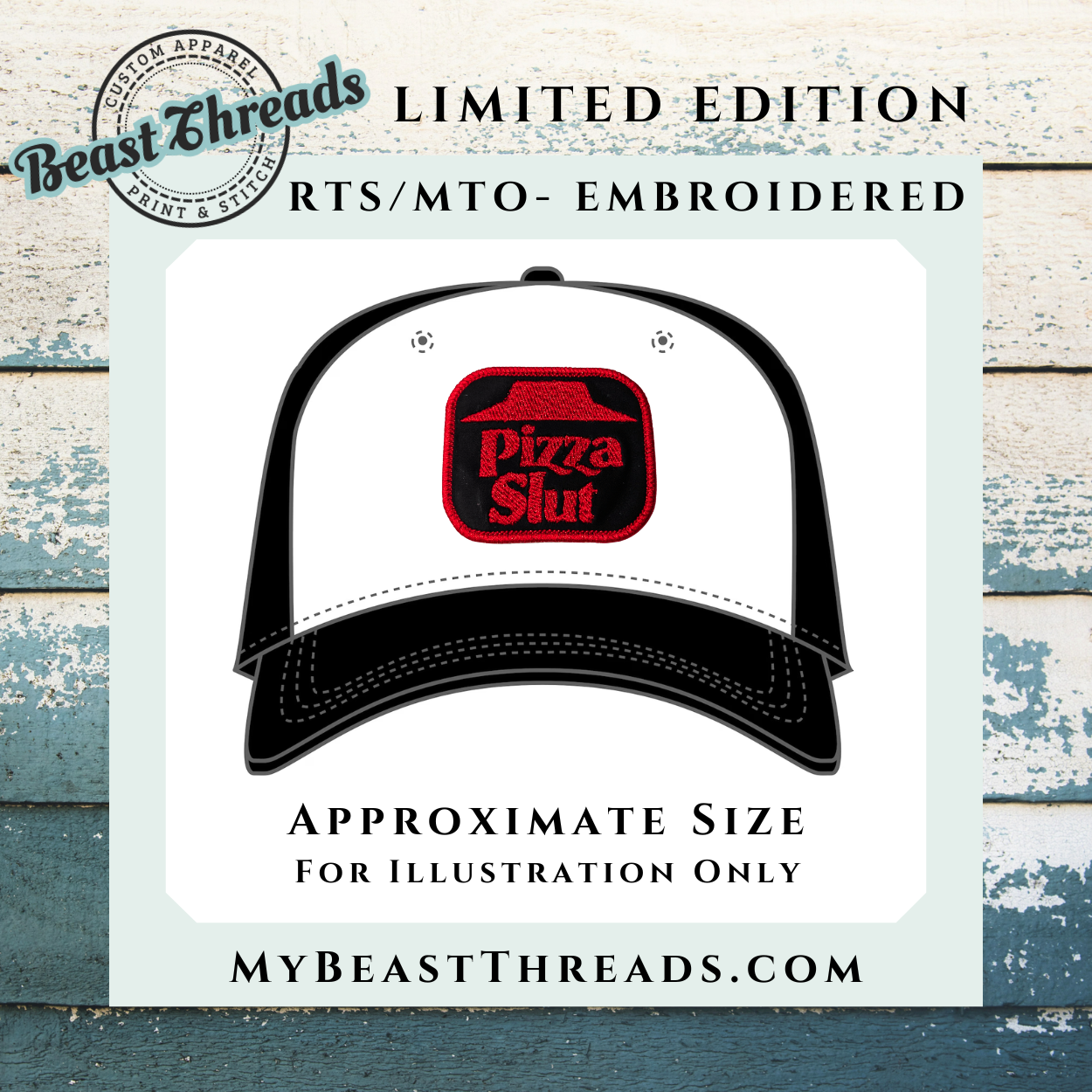 Pizza Slut Embroidered Patch - RTS/MTO