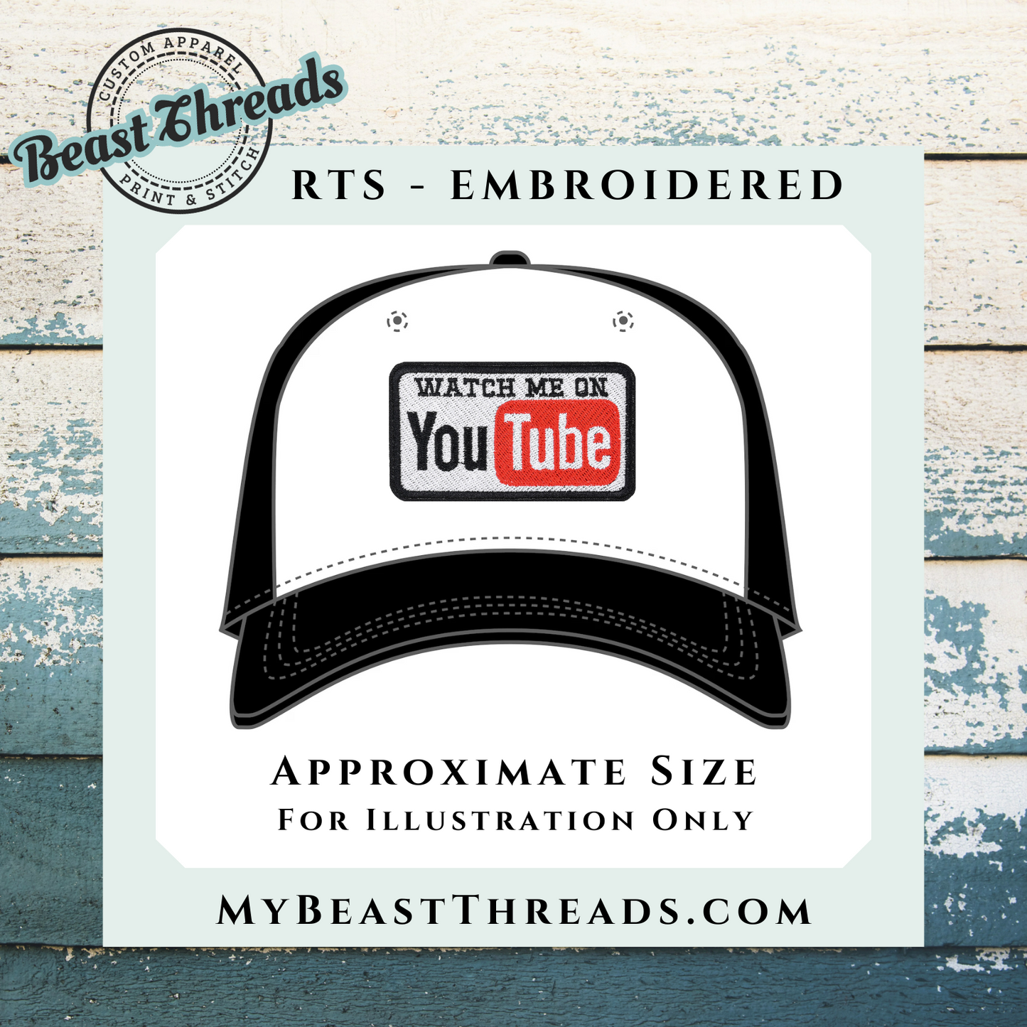 On YouTube Embroidered Patch- RTS