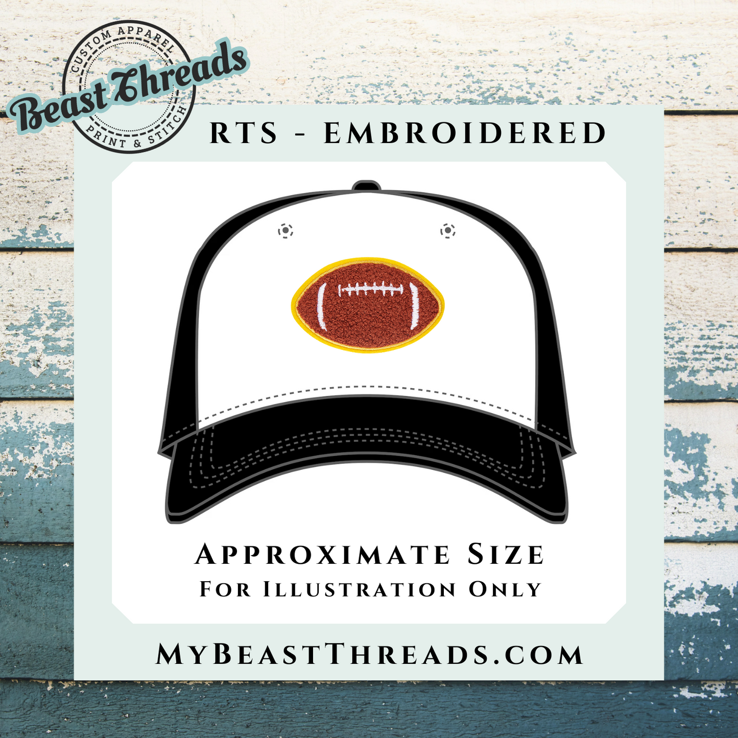 Football Embroidered Patch - RTS