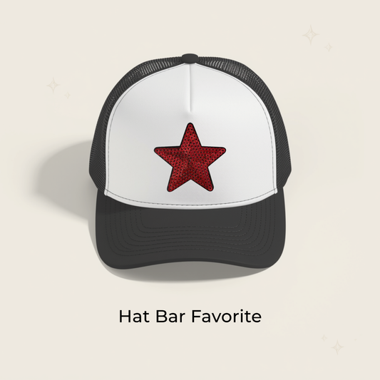 Red Star 3 in Sequin Patch- RTS
