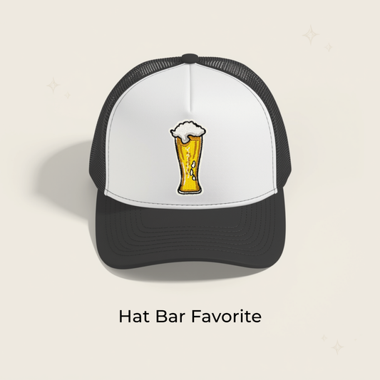 Beer Pilsner Glass Embroidered Patch