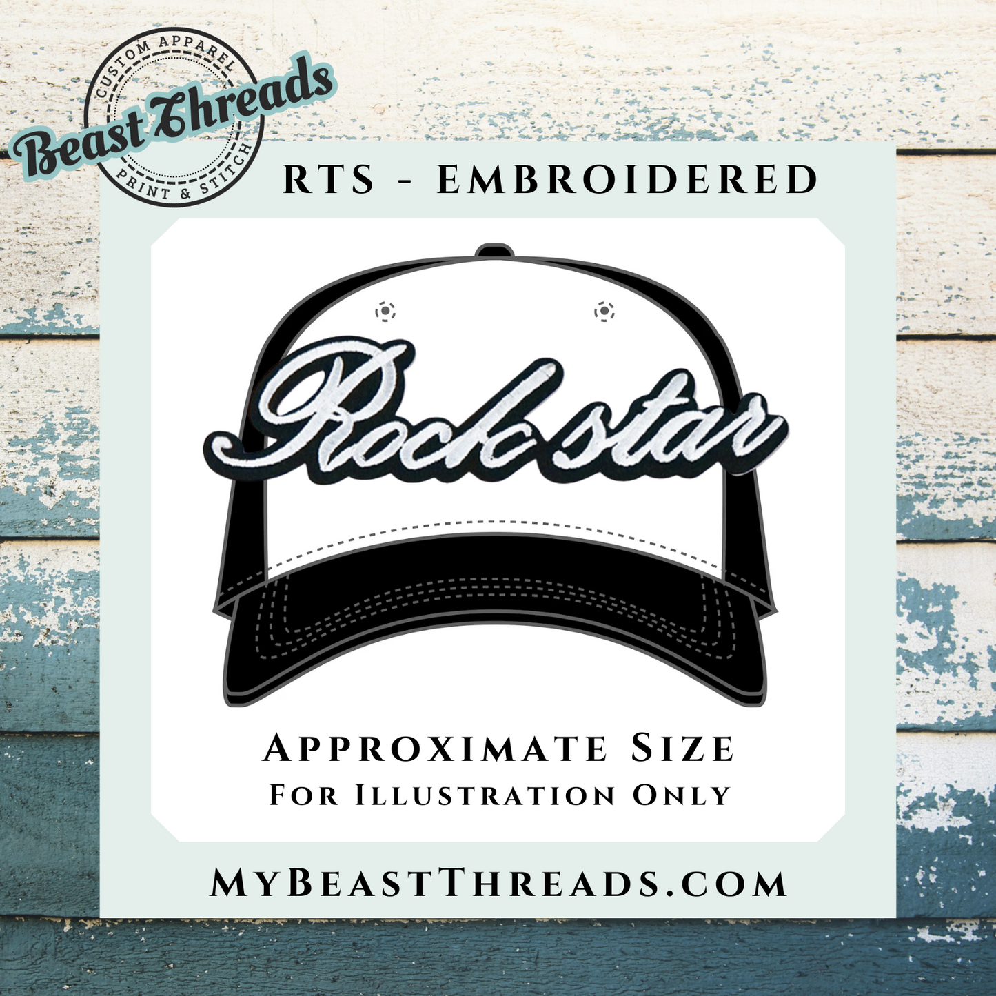 Rockstar Large Embroidered Patch- RTS