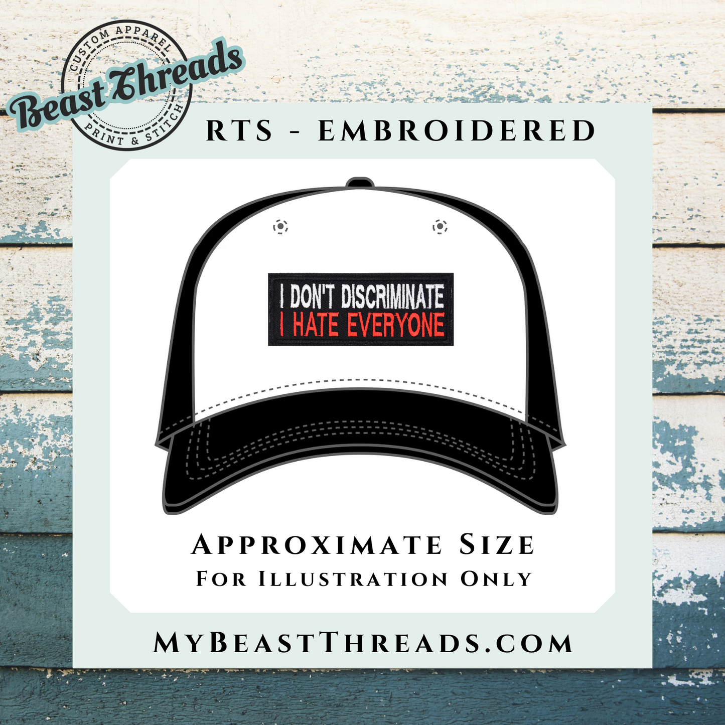 Hate Everyone Embroidered Patch- RTS