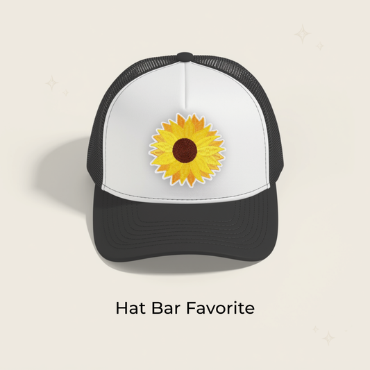 Sunflower Large Embroidered Patch- RTS