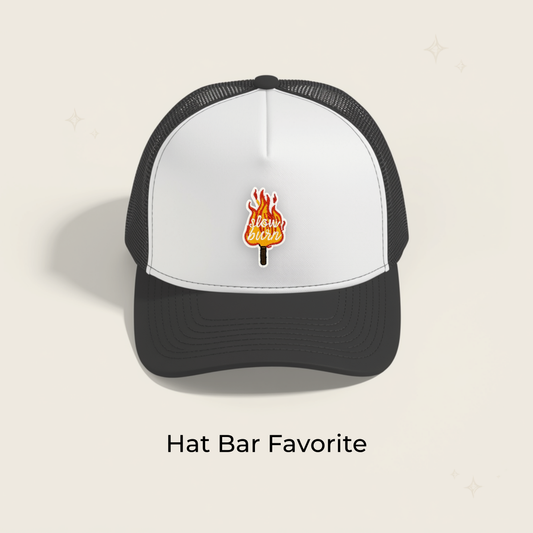 Slow Burn Flaming Match Embroidered Patch