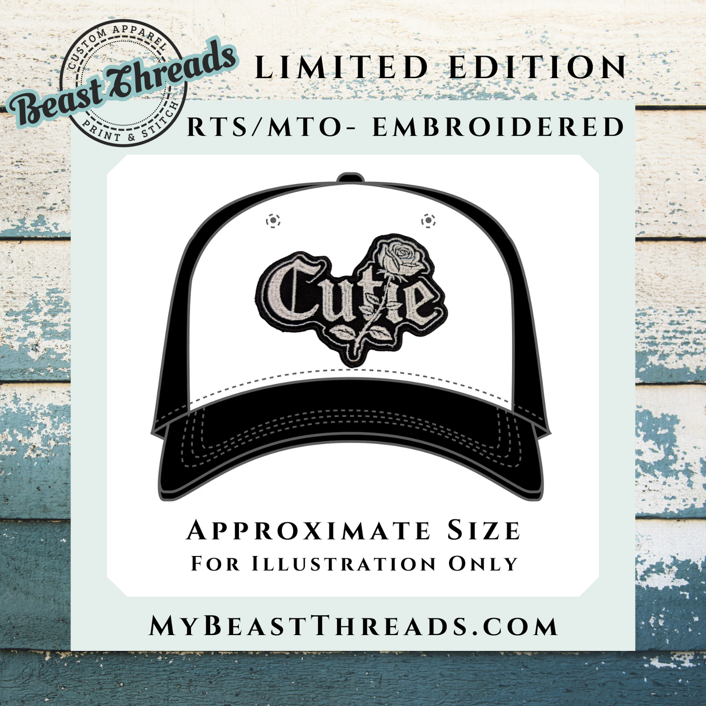 Cutie Embroidered Patch - RTS/MTO