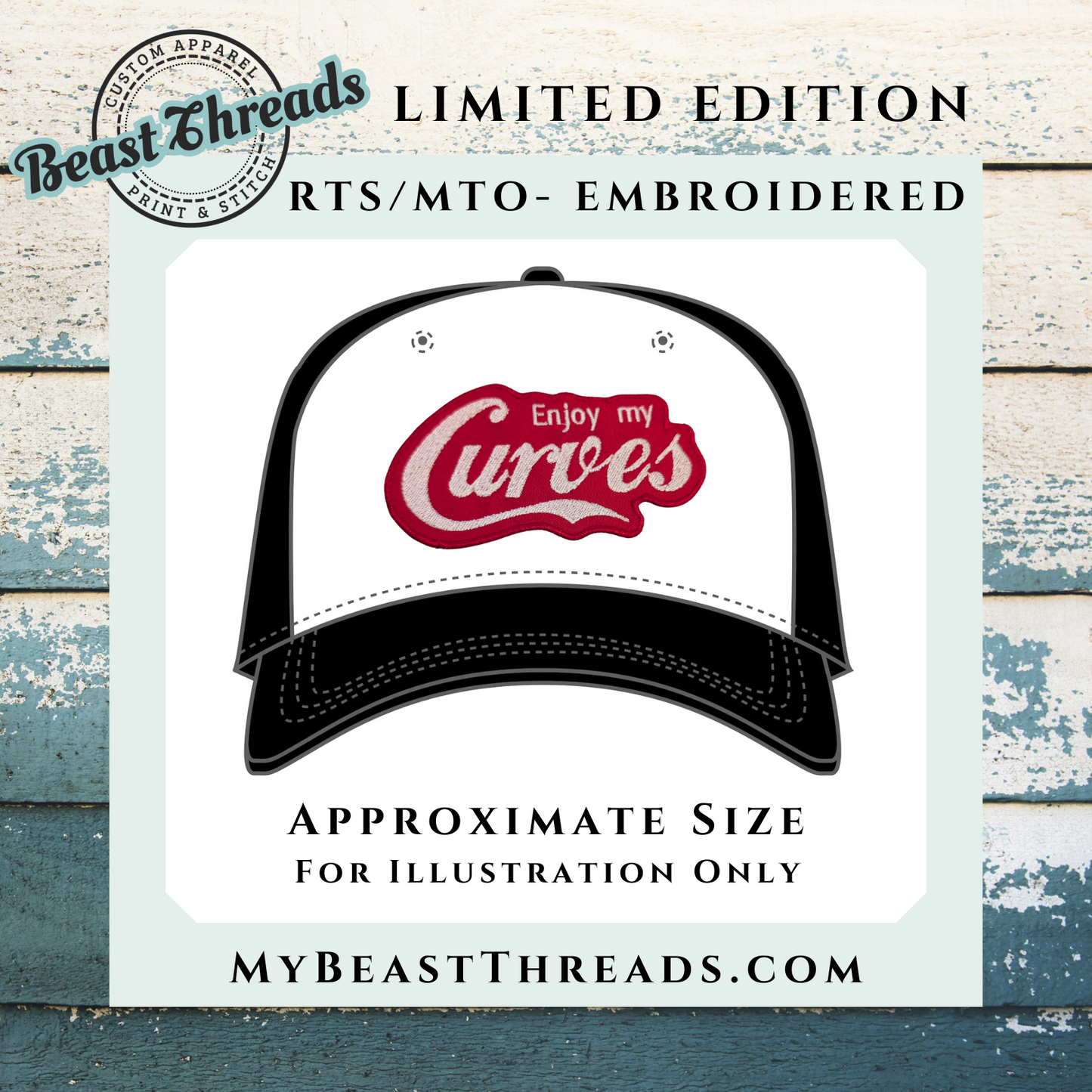 Enjoy My Curves Embroidered Patch - RTS/MTO