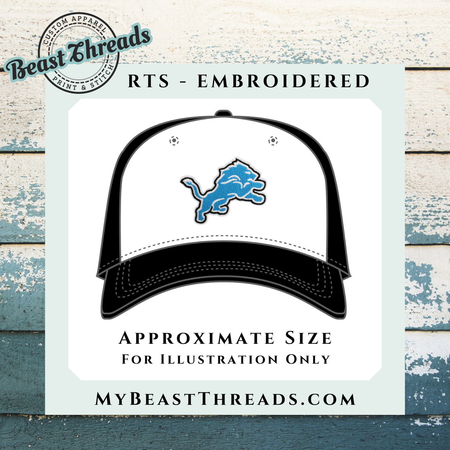 Detroit Lions Embroidered Patch- RTS