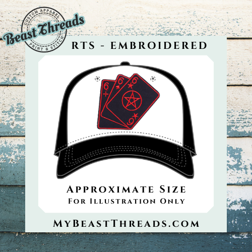 Satan's Cards Embroidered Patch - RTS