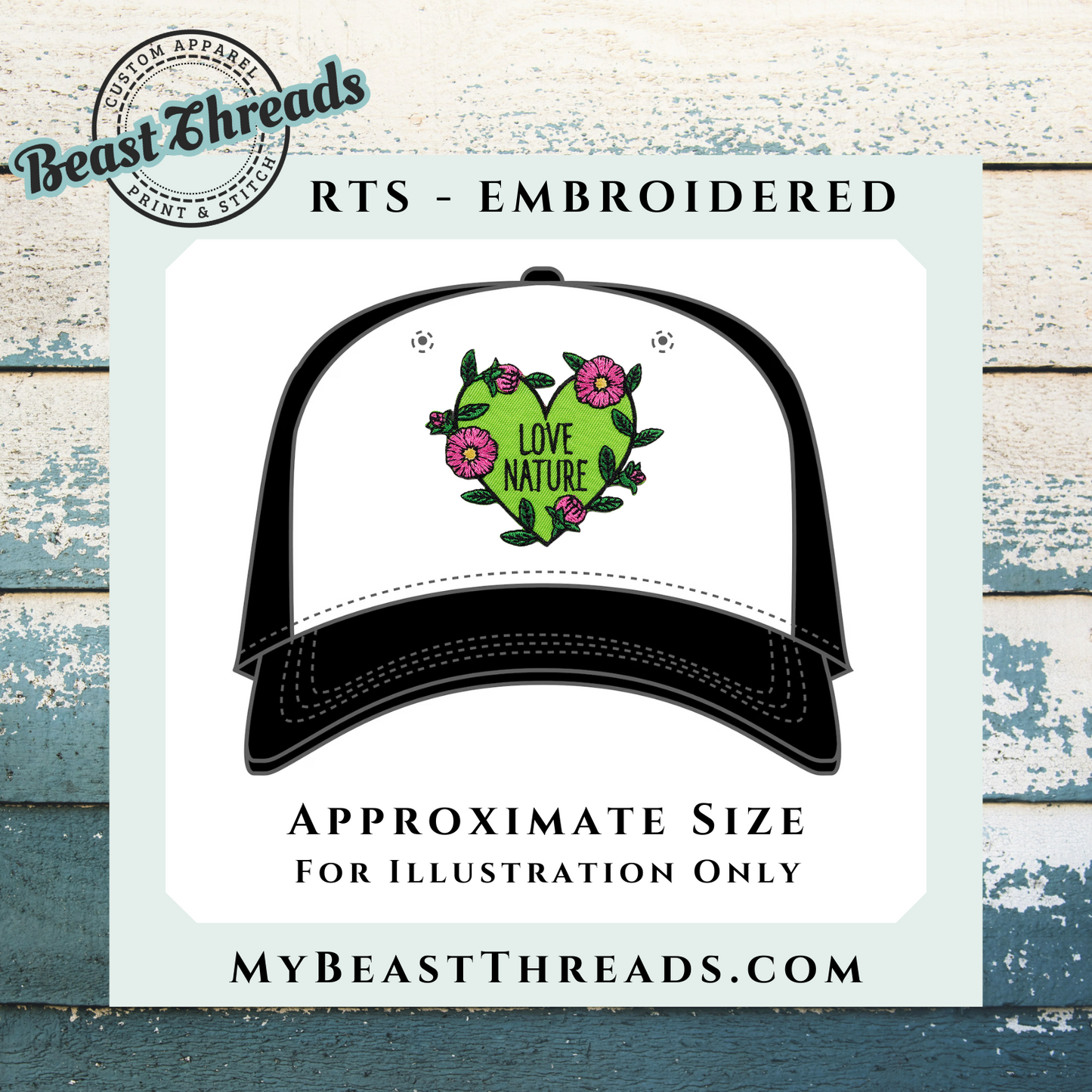 Love Nature Embroidered Patch- RTS