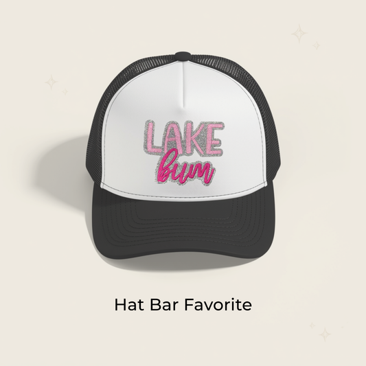 Lake Bum Glitter Embroidered Patch