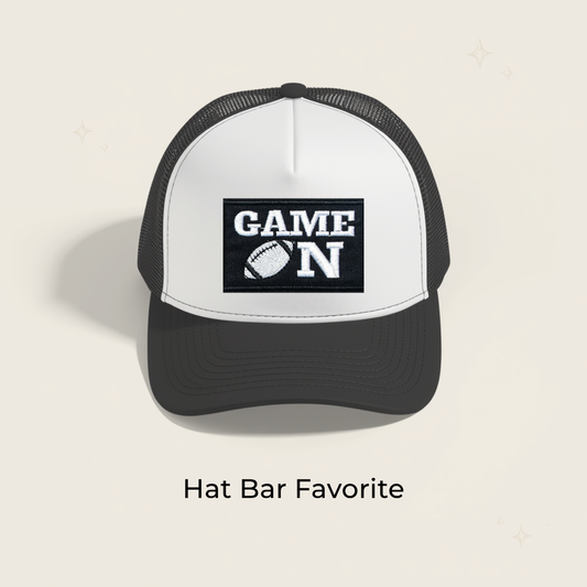 Game On B&W Embroidered Patch- RTS