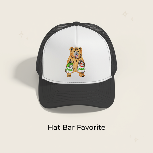 Shopping Bear Embroidered Patch- RTS