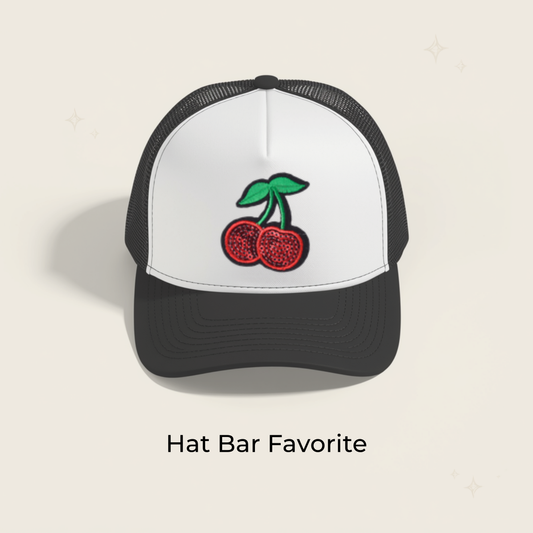 Cherry Sequin Embroidered Patch- RTS