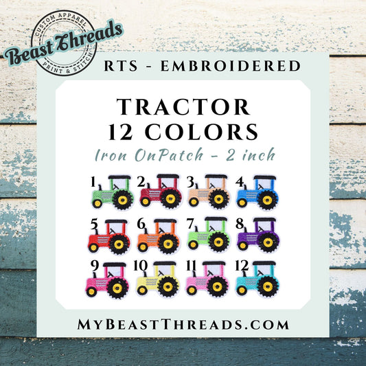 Tractor Embroidered Patch- RTS
