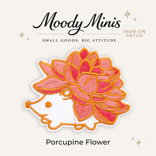Porcupine Flower Embroidered Patch- RTS