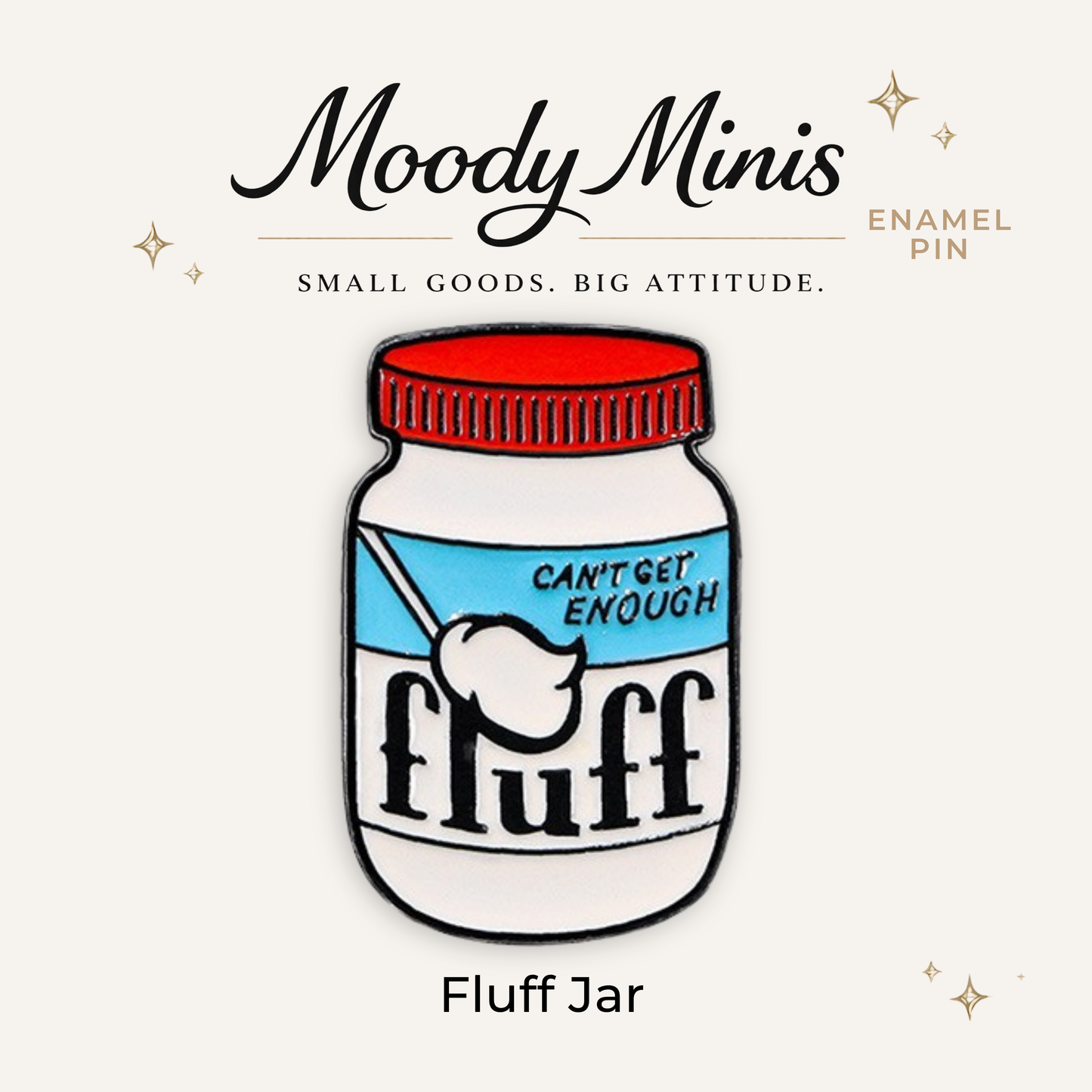 Fluff Jar Enamel Pin