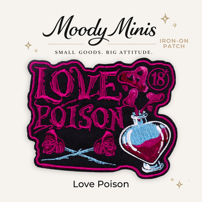Love Poison Embroidered Patch- RTS