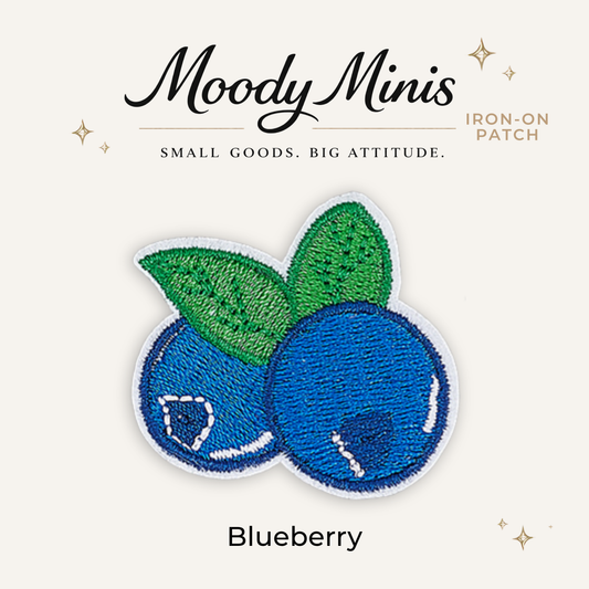 Blueberry Embroidered Patch