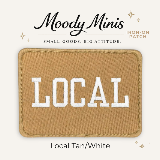 Local Tan/White Embroidered Patch