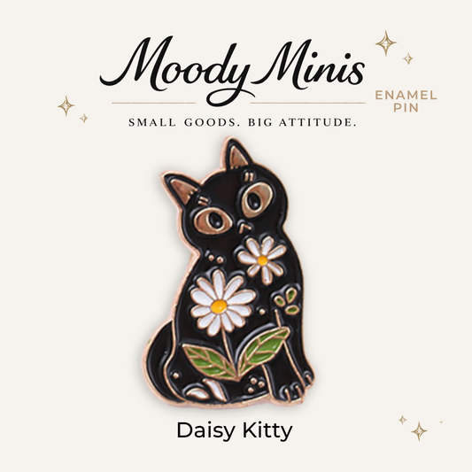 Daisy Kitty Enamel Pin