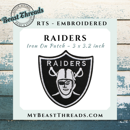 Raiders Embroidered Patch- RTS