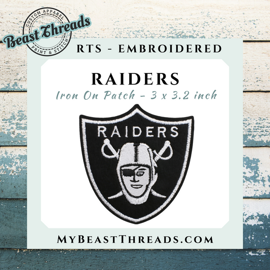 Raiders Embroidered Patch- RTS
