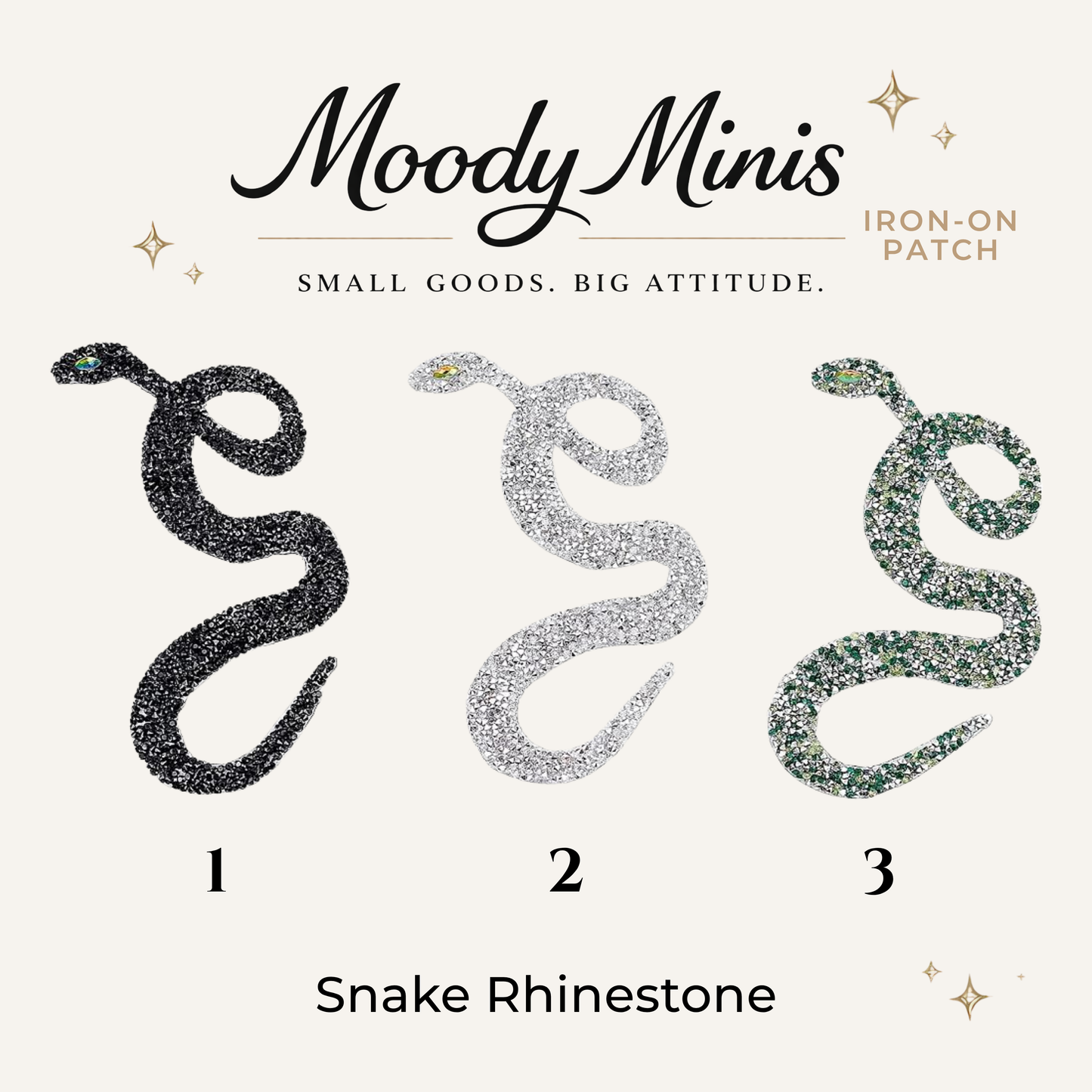 Snake Rhinestone Patch- RTS