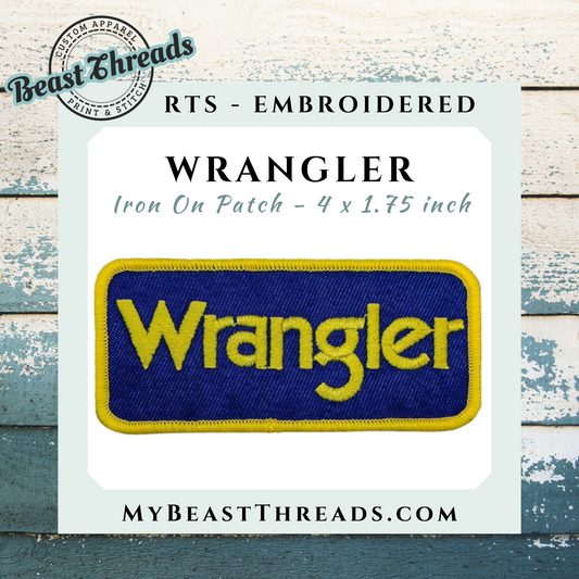 Wrangler Embroidered Patch- RTS