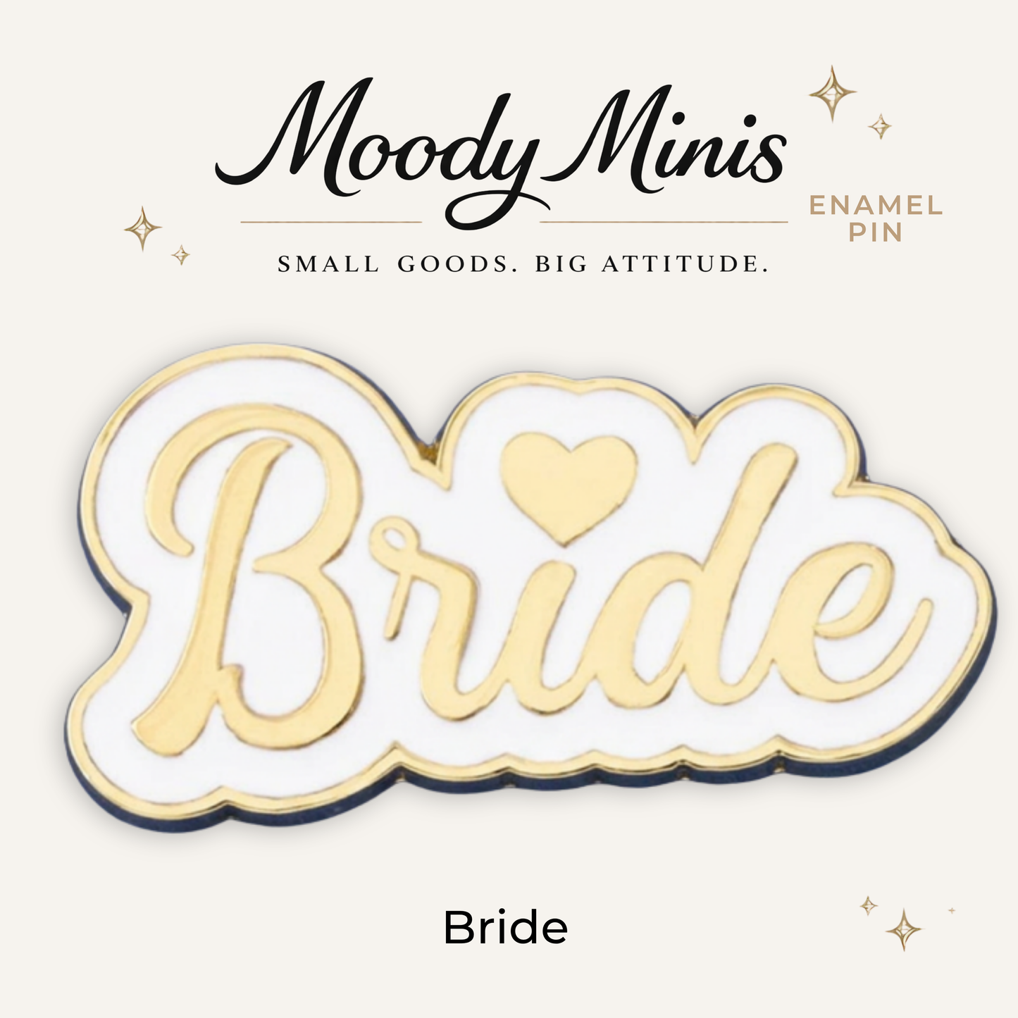 Bride Enamel Pin