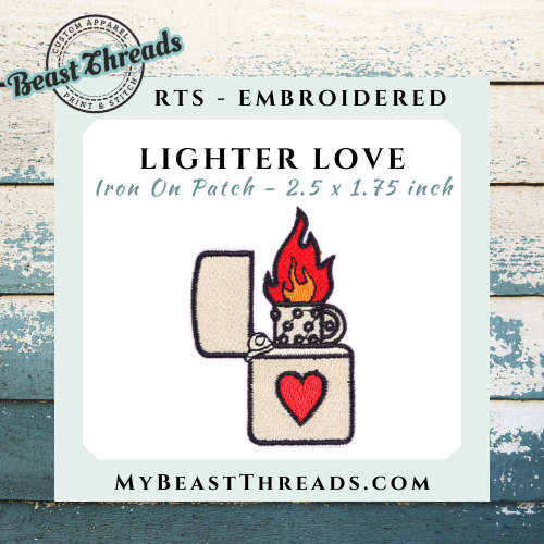 Lighter Love Embroidered Patch - RTS