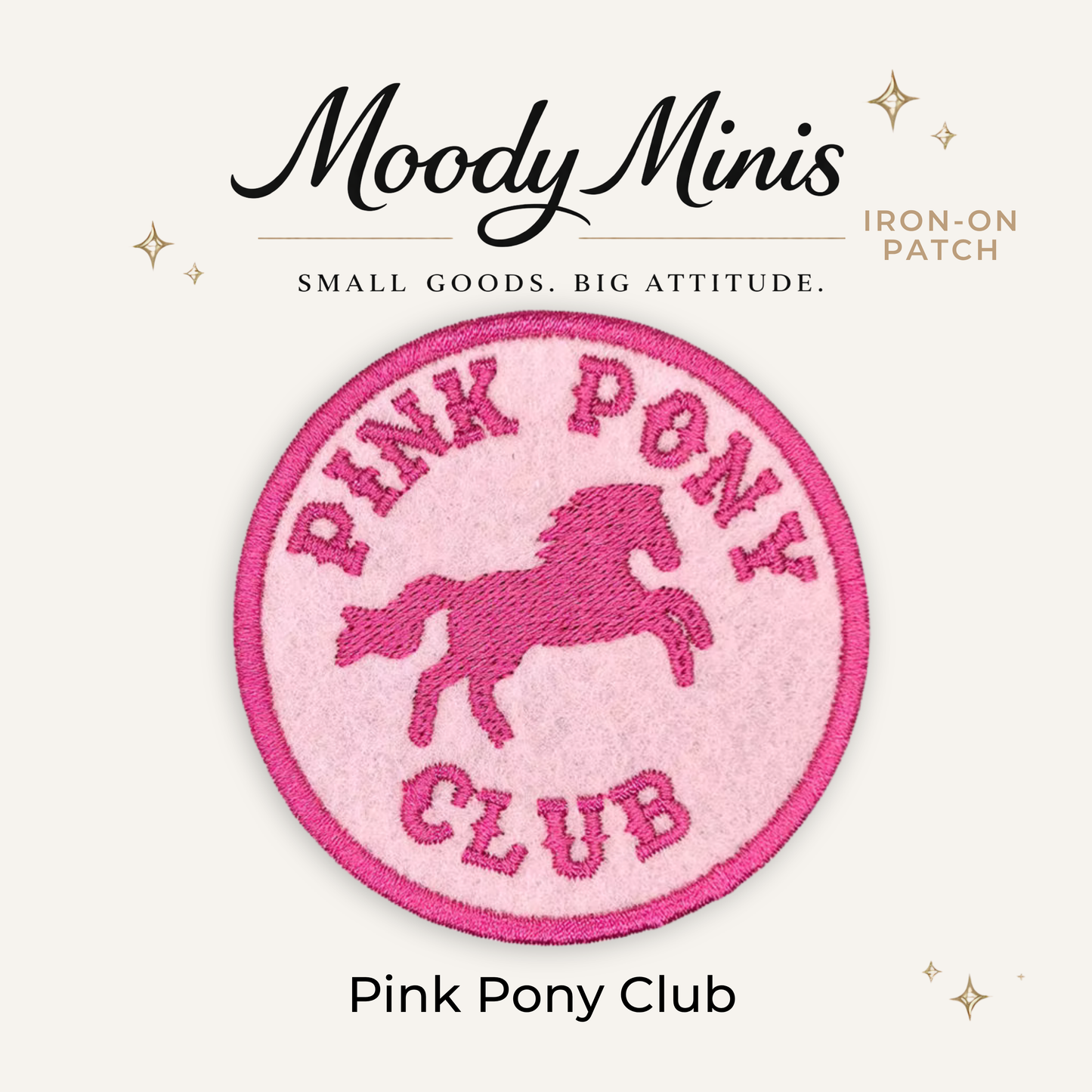 Pink Pony Club Embroidered Patch
