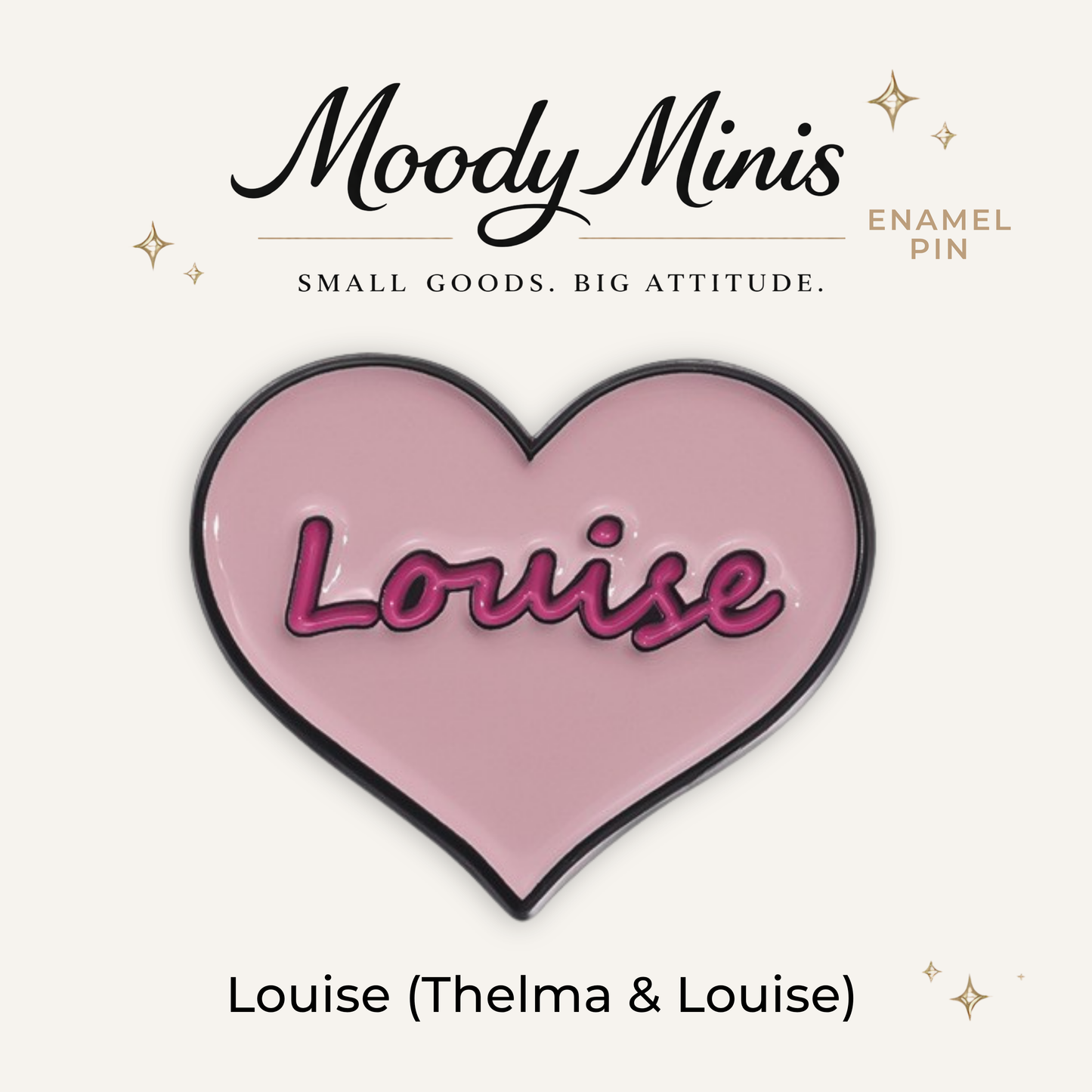 Louise (Thelma & Louise) Heart Enamel Pin