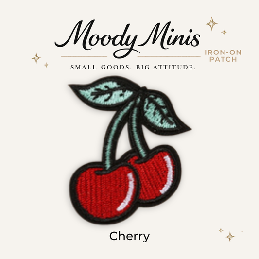 Cherry Embroidered Patch- RTS