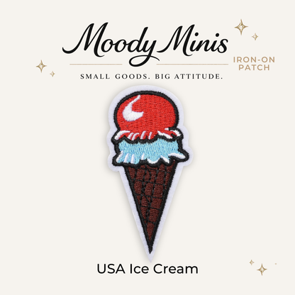 USA Ice Cream Embroidered Patch