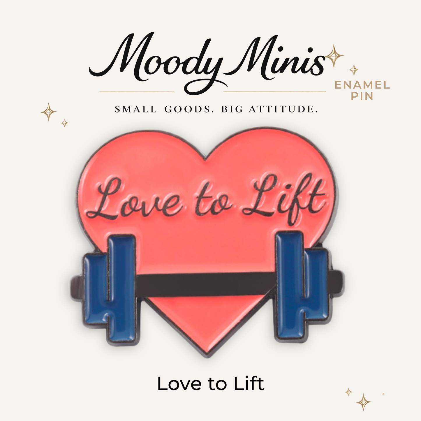 Love to Lift Enamel Pin