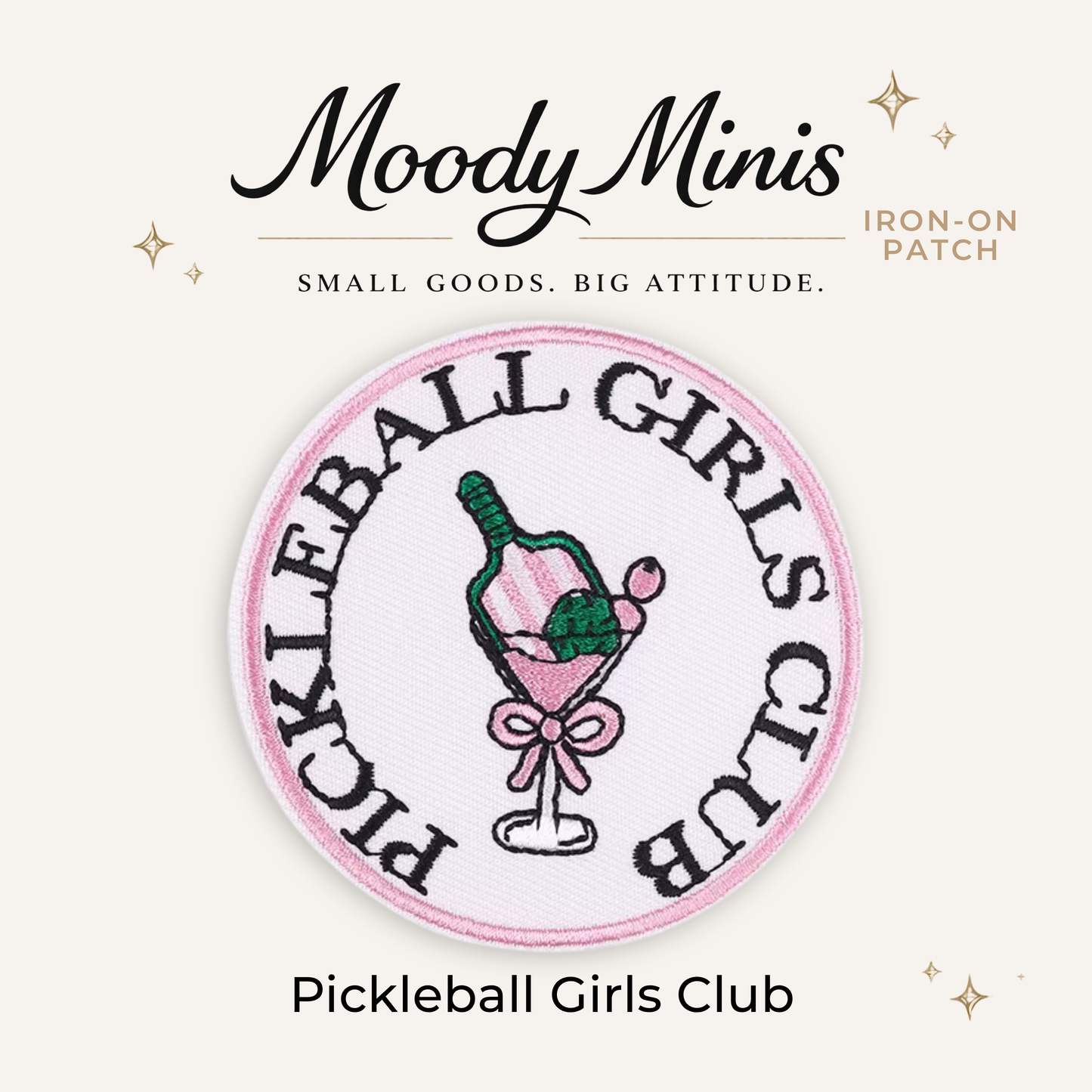 Pickleball Girls Club Embroidered Patch